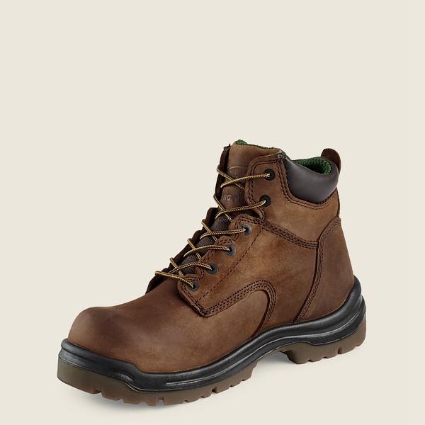 Red Wing Safety Boots Mens Brown - King Toe® - 6-inch Toe - 8635974-IW